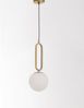 Nova Luce 9191201 GRUS Pendelleuchte 20cm Gold Weiss E27 Bild 3