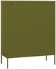 vidaXL Lagerschrank Olivgrün 80x35x101,5 cm Stahl 336135 Bild 5