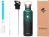 RAIKOU Isolierflasche Edelstahl Trinkflasche Vakuumisolierte Wasserflasche Thermoflasche, bis zu 12H heiß / 24H kalt,mit 2 Deckel,350ml/500ml/750ml/1000ml Bild 2