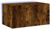 vidaXL TV-Wandschrank mit LED-Leuchten Räuchereiche 60x35x31 cm 837275 Bild 2