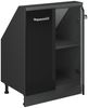 Küchenschrank für Dachschrägen R-Line Schwarz Hochglanz 60 cm mit 2 Türen Vicco Bild 4