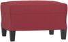 vidaXL 3-Sitzer-Sofa mit Hocker Weinrot 180 cm Kunstleder 3201017 Bild 5