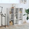 vidaXL Bücherregal Betongrau 102x32x102 cm Holzwerkstoff 852819 Bild 3