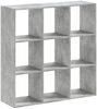 vidaXL Bücherregal Betongrau 102x32x102 cm Holzwerkstoff 852819 Bild 5