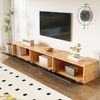 TV-Schrank 180 cm Schwarz Holzoptik LED Beleuchtung 16 Farben Bluetooth App Steuerung Soft-Close Türen Wandmontage Bild 5