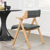 SoBuy FST98-SG Klappstuhl, Massivholz, Lackiert, Dunkelgrau, 48 x 77,6 x 56 cm Bild 5
