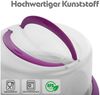 BigDean 2 Stück Kuchen Transportbox Rund in Brombeerfarbe – Tortenglocke mit Tragegriff für sicheren Transport von Backwaren – Tortenhaube Made in Germany Bild 2