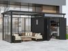 Metall Gerätehaus Style 4,45 m² Spar-Set 5 Anthrazit Bild 2