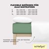 Schlafgut Spannbettlaken EASY JERSEY ELASTHAN Bettlaken, 170 g/m², 95% Baumwolle, 5% Elasthan, Jersey, Gummizug: rundum, (1 Stück), Spannbettlaken bis 30 cm Höhe, bügelfrei, pflegeleicht, perfekter Sitz Bild 4