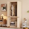 Kleiderschrank 70×40×170 cm mit Doppeltüren und großem Stauraum – modernes Holzdesign Bild 3