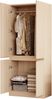 Kleiderschrank 70×40×170 cm mit Doppeltüren und großem Stauraum – modernes Holzdesign Bild 5