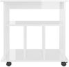 vidaXL Rollschrank Hochglanz-Weiß 60x45x60 cm Holzwerkstoff 808482 Bild 4