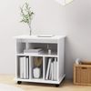 vidaXL Rollschrank Hochglanz-Weiß 60x45x60 cm Holzwerkstoff 808482 Bild 3