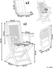 Set mit 2 Stühlen und Sitzkissen MAUI PREMIUM Akazienholz Taupe Bild 2