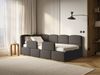 Selsey 'Cloudy' Kinderbett 120x200, Kopfteil links, Matratze & Bettkasten, Bouclé Braun Bild 3
