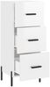 vidaXL Sideboard Hochglanz-Weiß 34,5x34x90 cm Holzwerkstoff 828614 Bild 5