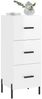 vidaXL Sideboard Hochglanz-Weiß 34,5x34x90 cm Holzwerkstoff 828614 Bild 3
