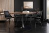 riess-ambiente Esstisch ATELIER 120cm braun/schwarz - Walnuss, Metall, Säulenfuß, 4 Personen (Einzelartikel, 1-St), furnierter Bistrotisch - ideal für Küche, Esszimmer, Wohnzimmer & Büro Bild 4