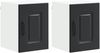 vidaXL Geschirrspülerfront Kalmar 2 pcs Schwarz 30 x 31 x 40 cm 884497 Bild 2