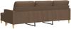 vidaXL 3-Sitzer-Sofa mit Hocker Braun 210 cm Stoff 3278252 Bild 5