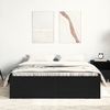 vidaXL Bettgestell ohne Matratze Schwarz Eichen-Optik 120x200 cm 3329332 Bild 3