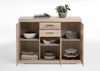 Kombikommode >BRISTOL 3< in Eiche Dekor - 120x89,9x34,9cm (BxHxT) Bild 3