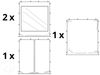 3x3 m Faltpavillon, ECONOMY Alu 32mm, Seitenteile mit Panoramafenster, weiß Bild 3