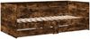 vidaXL Tagesbett mit Schubladen ohne Matratze Räuchereiche 90x190 cm 3280857 Bild 3