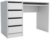 Schreibtisch Bürotisch Computertisch Tisch A700 110x55x77 cm Weiß Bild 2