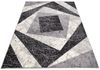 Mazovia Designteppich Modern Teppich Kurzflor Wohnzimmerteppich Robust und pflegeleicht GRAU, 120x170 cm, Fußbodenheizung,Allergiker geeignet,Farbecht,Pflegeleicht,Geometrisch Bild 3