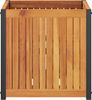 vidaXL Pflanzkübel 45x45x44 cm Massivholz Akazie und Stahl 367610 Bild 4