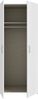 Drehtürenschrank >ECONOBOX< in Weiss - 79,7x190,5x54,4cm (BxHxT) Bild 4
