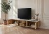 TV-Board Mango 200x40x50 hellbraun geölt / Marmor weiß MIAMI #105 Bild 5