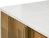 TV-Board Mango 200x40x50 hellbraun geölt / Marmor weiß MIAMI #105 Bild 4