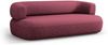 Micadoni Sofa Jenny 3-Sitzer Chenille Purpur Rot Bild 4