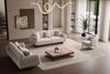 Sitzgruppe/Sofa Set - Wohnzimmergarnitur "Vegas" 3+3+1-Hellgrau Bild 2