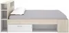 Vente-unique - LEANDRE Bett Holz, Platte BeigeWeiß - B 129,5 cm x H 95 cm x L 218,5 cm Bild 5
