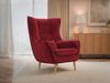'Lucio' Sessel, Stoff Kronos 02, Rot, 106 x 80 x 95 cm Bild 2