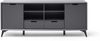 Sideboard >Nemea< in Grau matt - 180x73x40cm (BxHxT) Bild 4