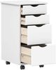 vidaXL Desk und Rolling Cabinet Set MOSS 2 pcs Weiß 3438791 Bild 4