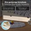 Bellabino 'Bela' Hausbett 90x200 cm mit großer Schublade, natur, Kiefer Massivholz, Montessori Kinderbett mit Stauraum, inkl. Rausfallschutz und Lattenrost Bild 5