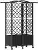 vidaXL Hochbeet mit Rankgitter und Dach Schwarz 122 x 40 x 144 cm PP 3423022 Bild 5