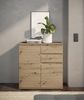 Kommode >Brest< 2 Türen, 2 Schübe, Artisan Dekor - 60x84x35cm (BxHxT) Bild 3