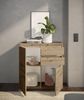Kommode >Brest< 2 Türen, 2 Schübe, Artisan Dekor - 60x84x35cm (BxHxT) Bild 5