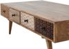 Couchtisch >Sambhal< in Mango aus Massivholz - 117x36x60cm (BxHxT) Bild 3