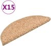 vidaXL Stufenmatten 15 Stk. 56x17x3 cm Gold Halbrund 322378 Bild 2