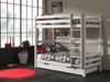 Etagenbett Karolina 210x105x182 Hochbett Massivholz Weiß Bild 2
