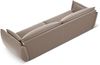 Micadoni 4-Sitzer Sofa Kaelle Samt Cappuccino Bild 3