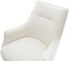 Freischwinger Alja-Flex mit Armlehnen Bouclé Soft Beige Freischwinger flach Graphit Taschenfederkern Bild 4