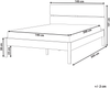 Bett mit Lattenrost BOISSET 140 x 200 cm Heller Holzfarbton Bild 2
